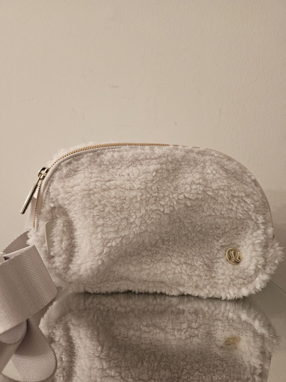 lululemon athletica Cream Sherpa Crossbody Bag